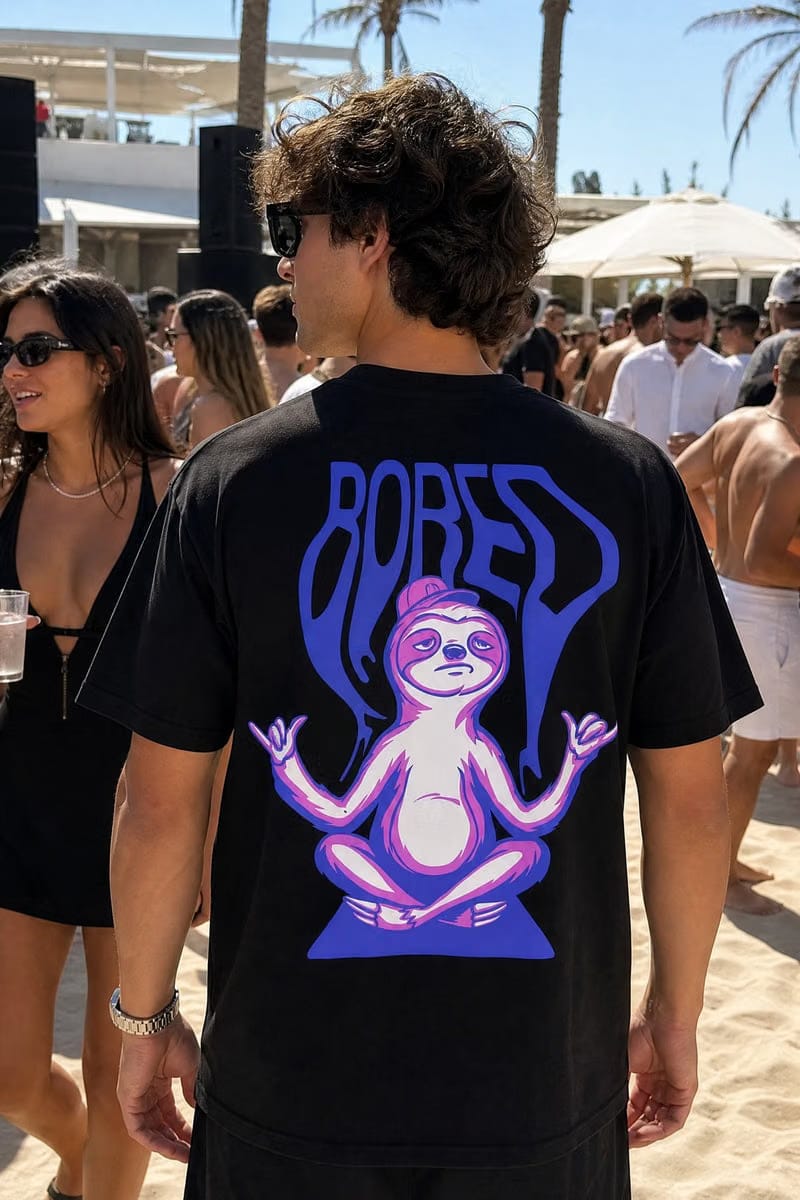Off supply Bored black T-shirt