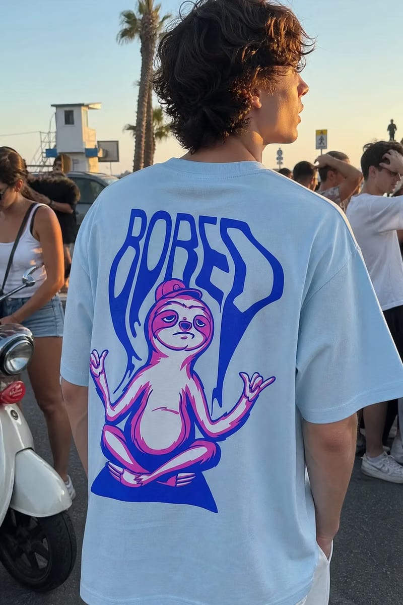 Off supply Bored light Blue T-shirt