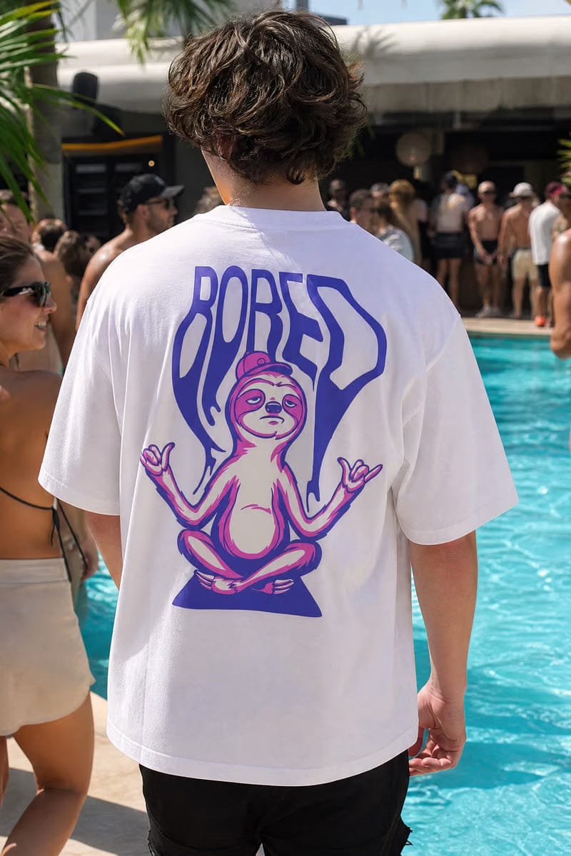 Off supply Bored white t-shirt