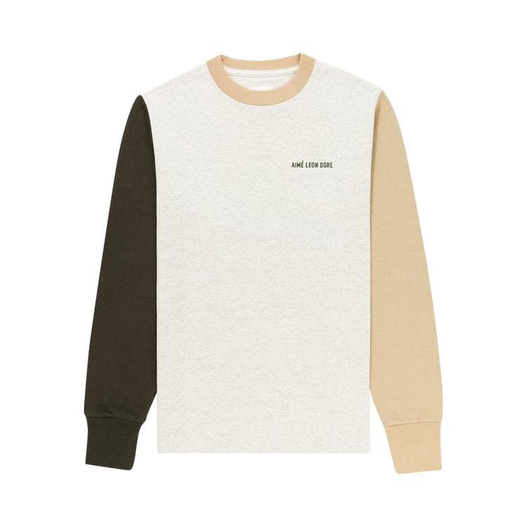 Aimé Leon Dore Uniform Long-Sleeve T-Shirt Oatmeal Combo