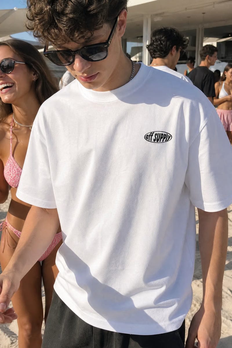Off supply Escape From Reality white t-shirt