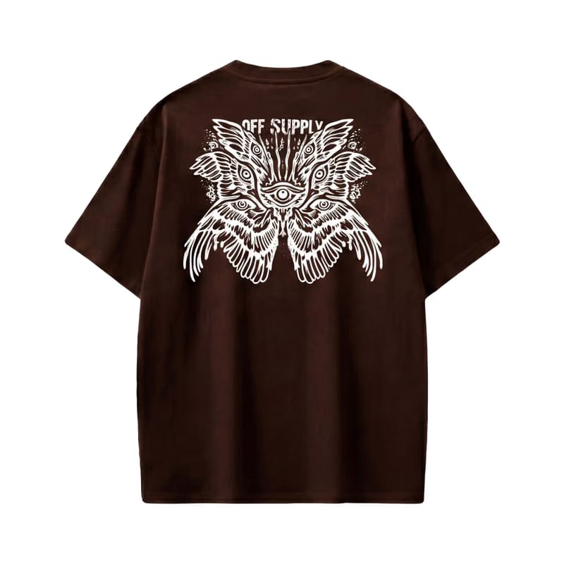 Off supply Eye Angel Brown T-shirt
