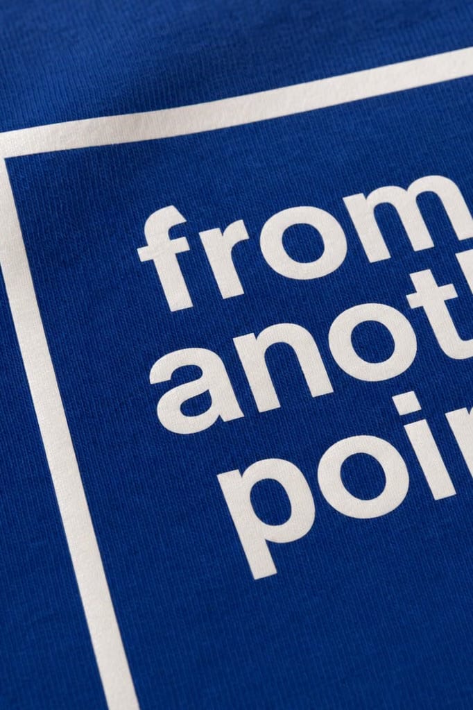 Off supply From another POV blue t-shirt