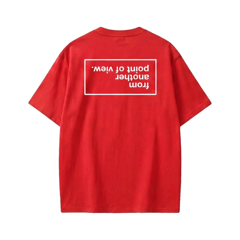 Off supply From another POV red t-shirt