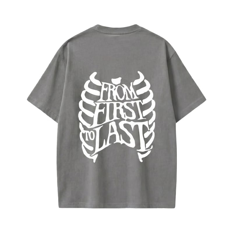 Off supply From First to last grey t-shirt
