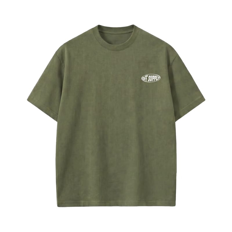 Off supply Modern Fashion olive green t-shirt