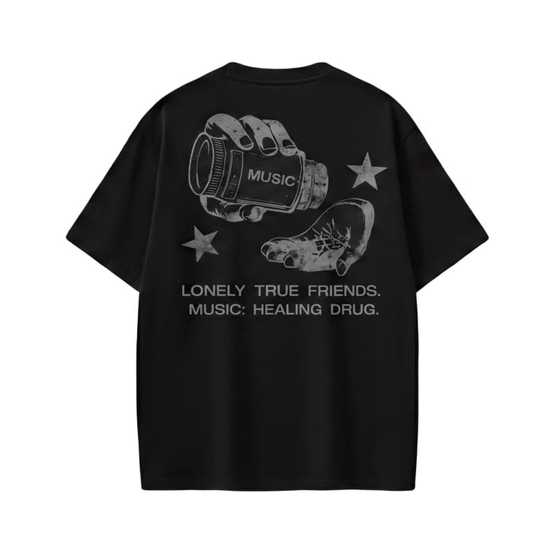 Off supply Music Drug Black T-shirt