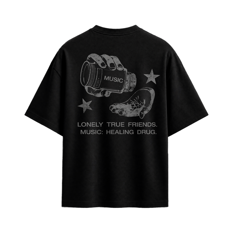 Off supply Music Drug Black T-shirt