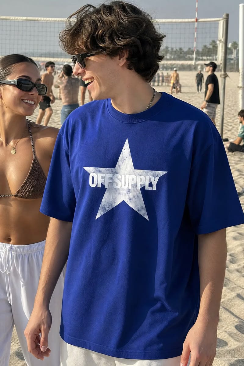 Off supply Music Drug Blue T-shirt