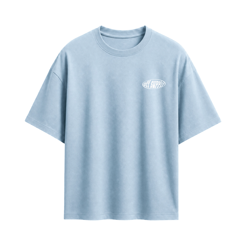Off supply Orange Dagger light blue t-shirt