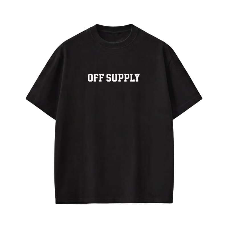 Off supply OS black T-shirt
