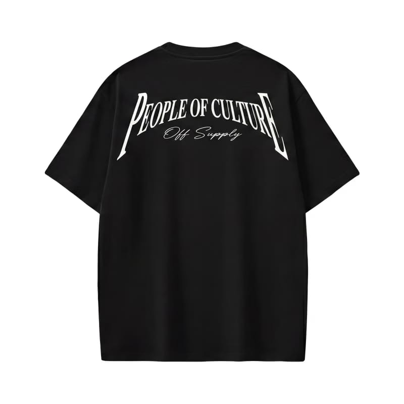 Off supply People of Culture Black t-shirt