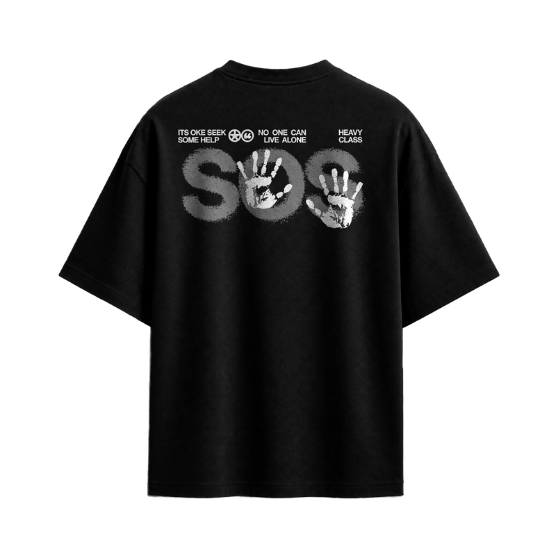 Off supply SOS Black T-shirt