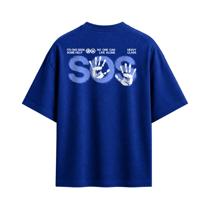 Off supply SOS Blue T-shirt