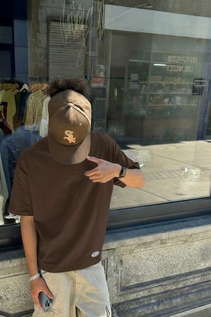 Off supply SOS Brown T-shirt