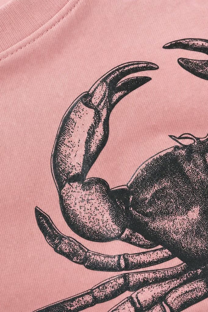 Off supply The crab pink t-shirt