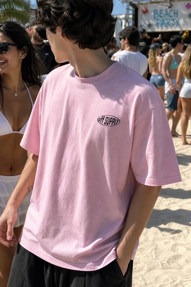 Off supply The crab pink t-shirt