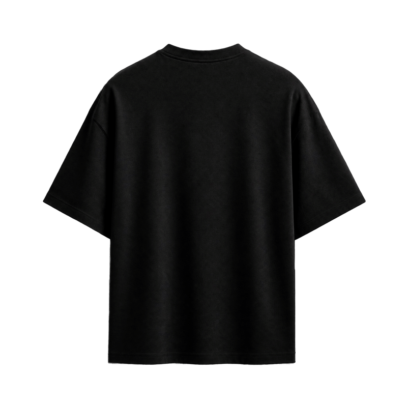 Off supply Varsity text Black T-shirt