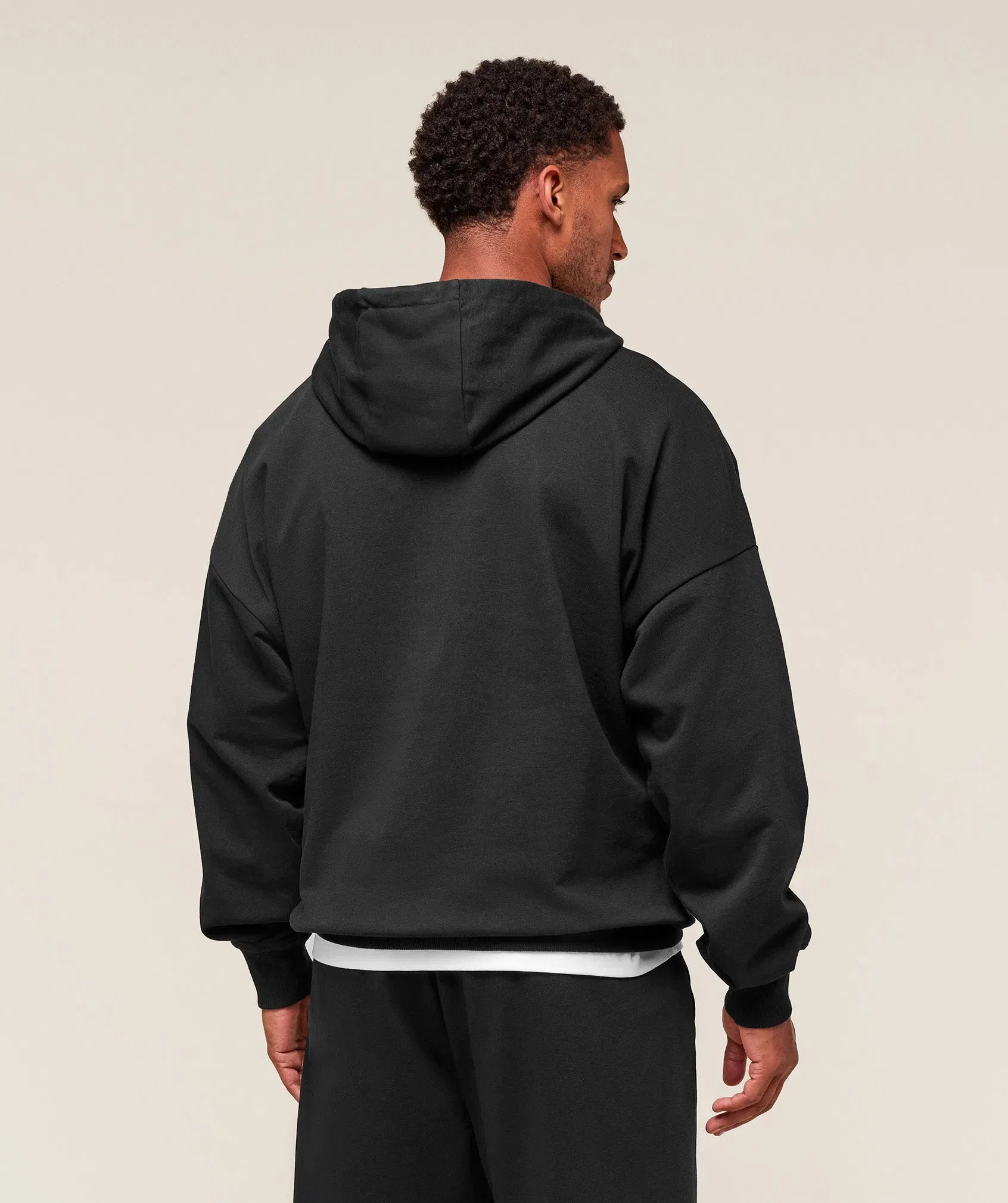 Worn Graphic Hoodie Black