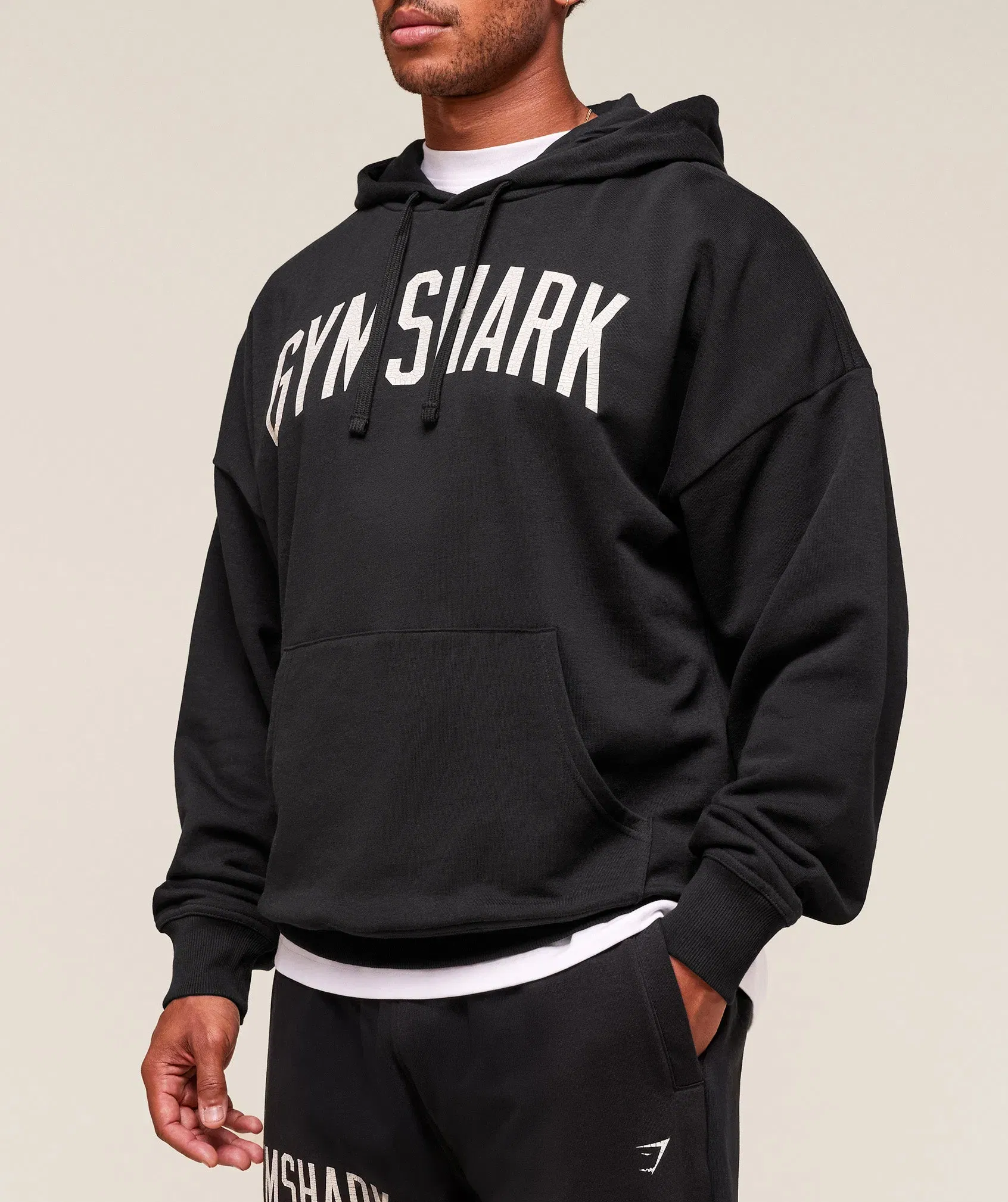 Worn Graphic Hoodie Black