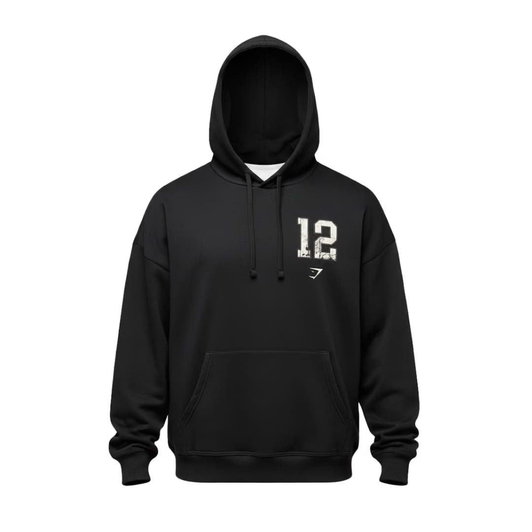 Collegiate Graphic Hoodie Black