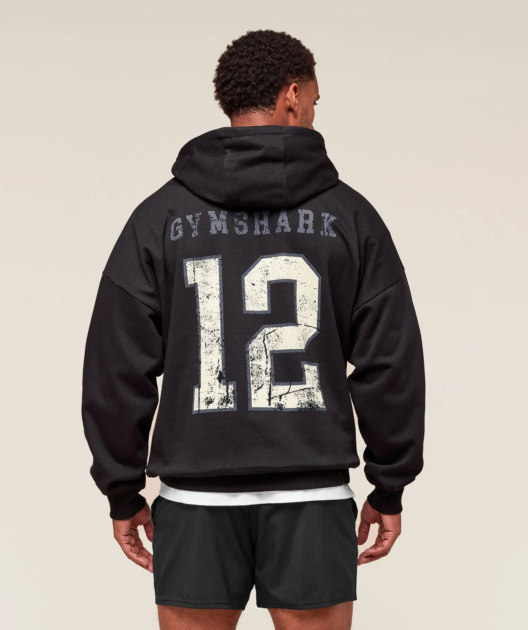Collegiate Graphic Hoodie Black