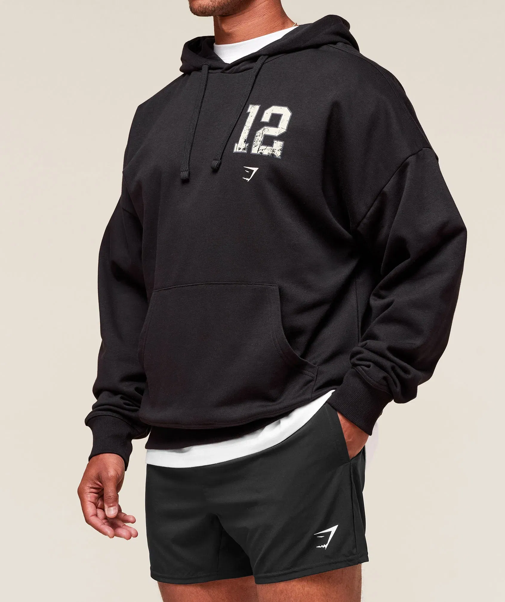 Collegiate Graphic Hoodie Black