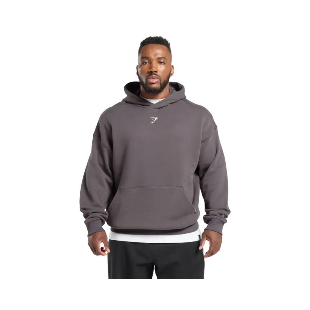 Strength Department Animal Oversized Hoodie Greyed Purple