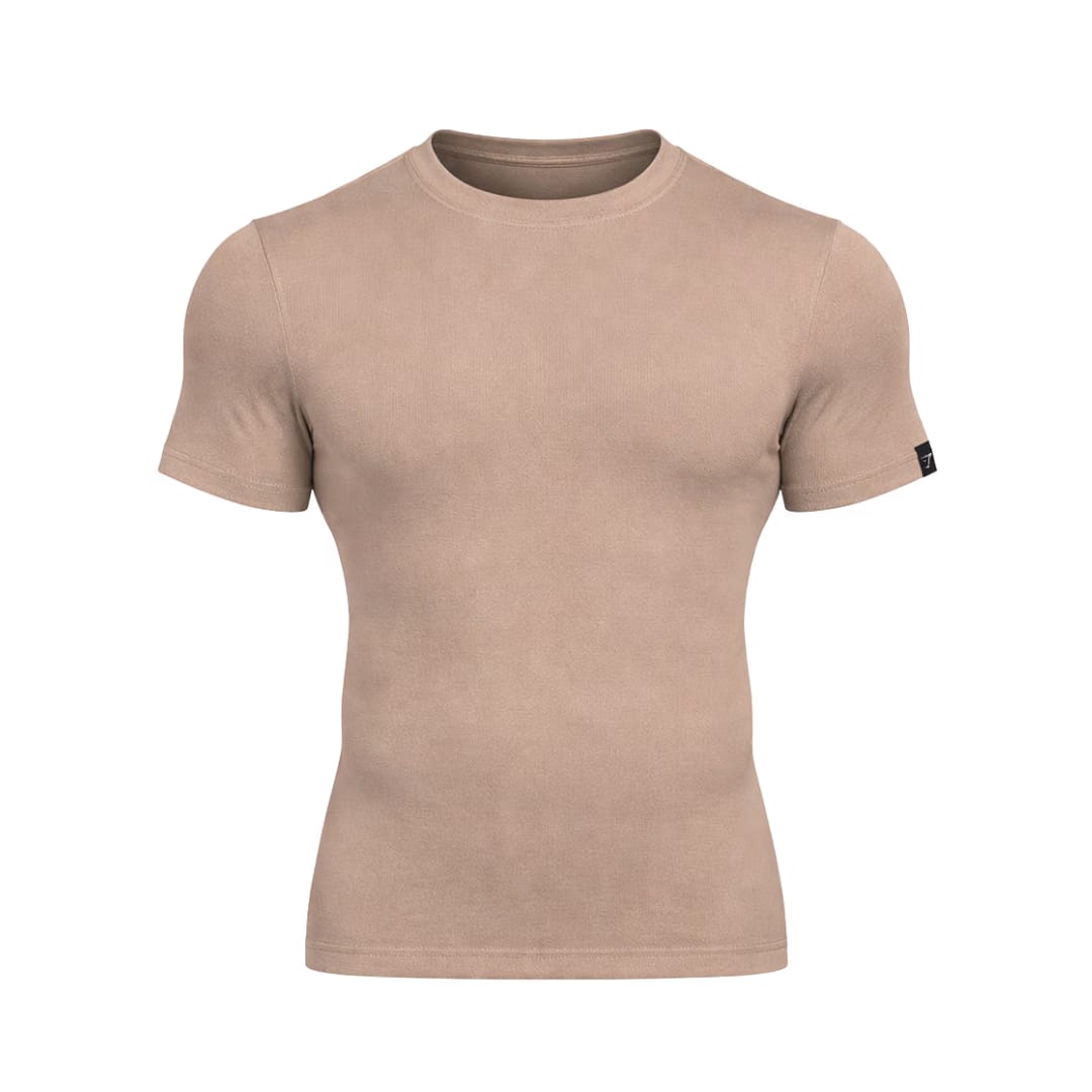 Ribbed T-Shirt Lifestyle Brown