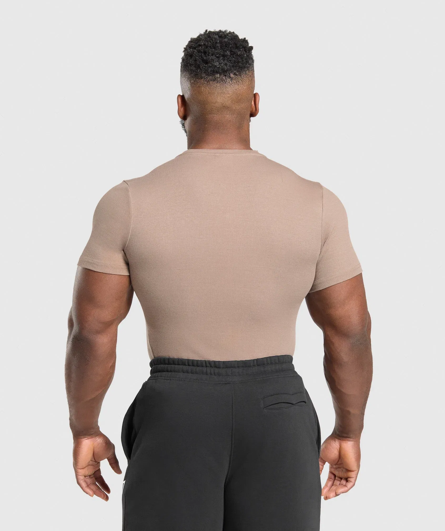 Ribbed T-Shirt Lifestyle Brown