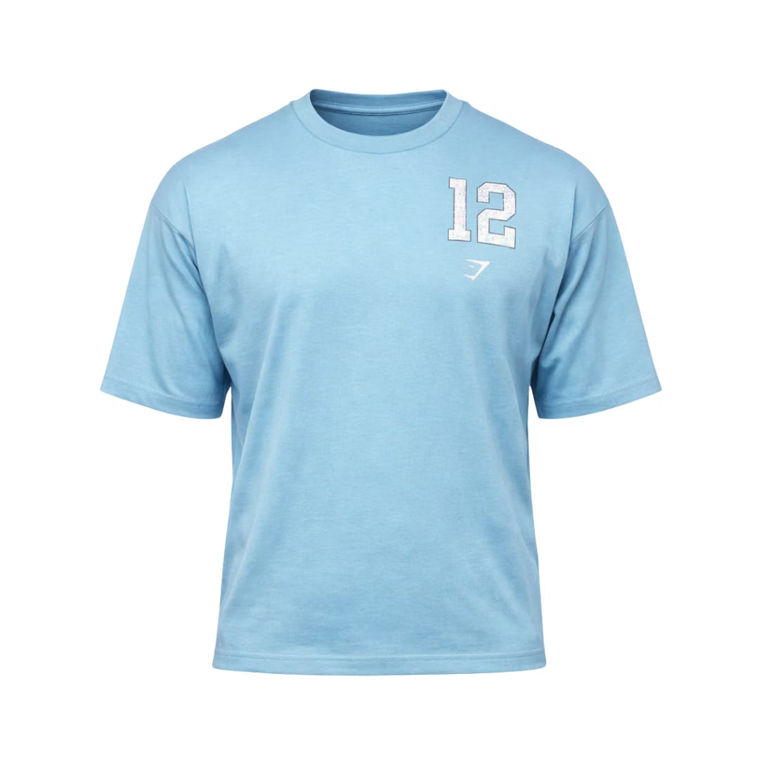 Collegiate Graphic T-Shirt Athletic Light Blue