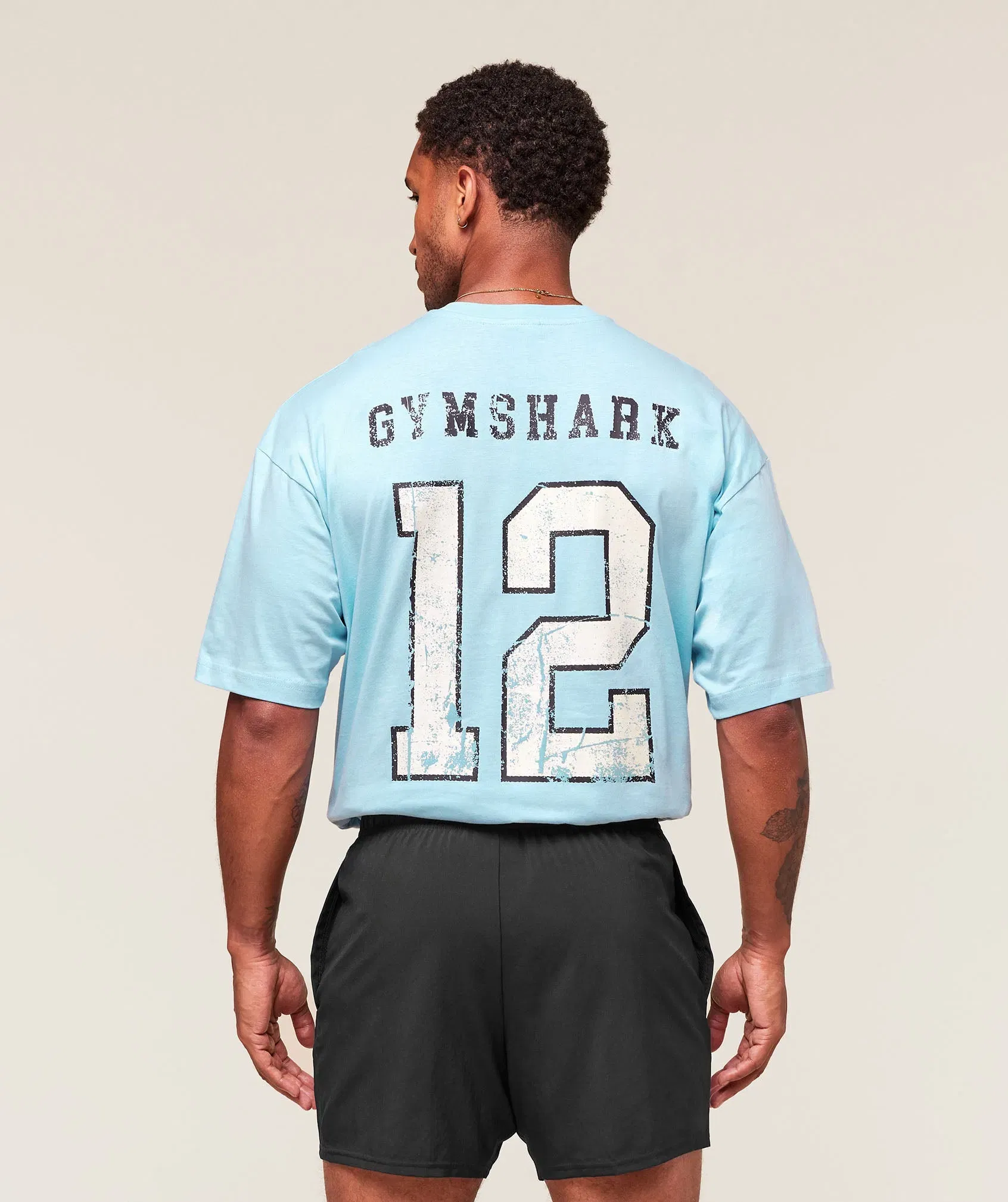 Collegiate Graphic T-Shirt Athletic Light Blue