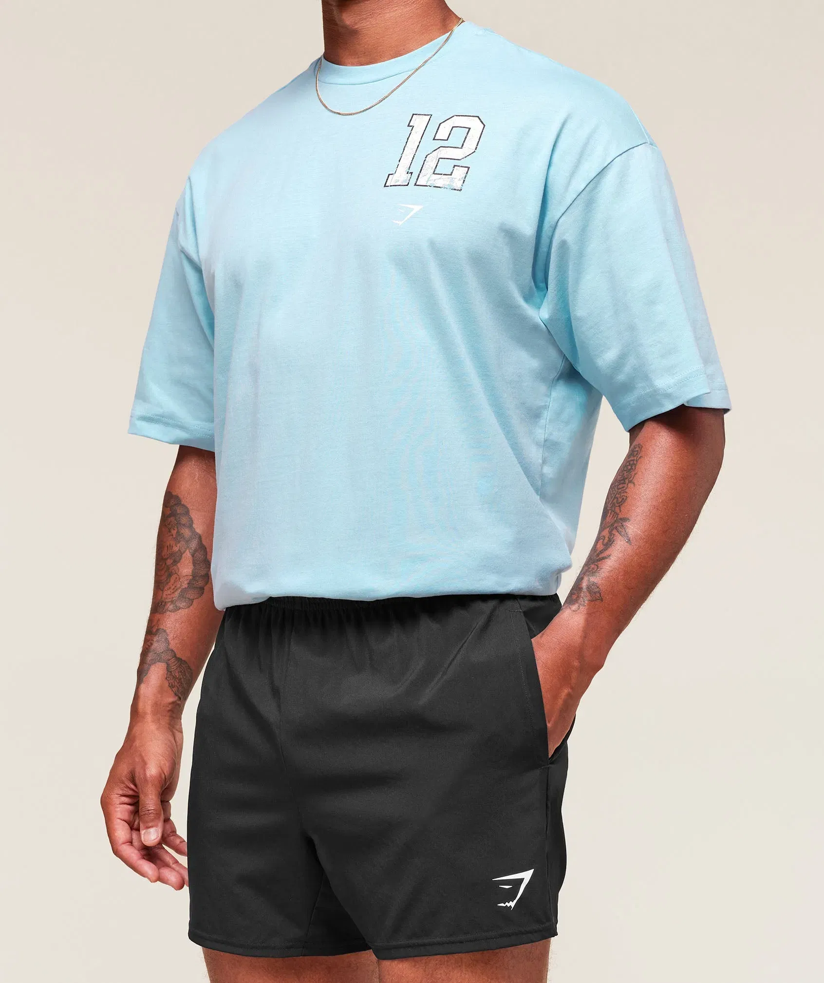 Collegiate Graphic T-Shirt Athletic Light Blue