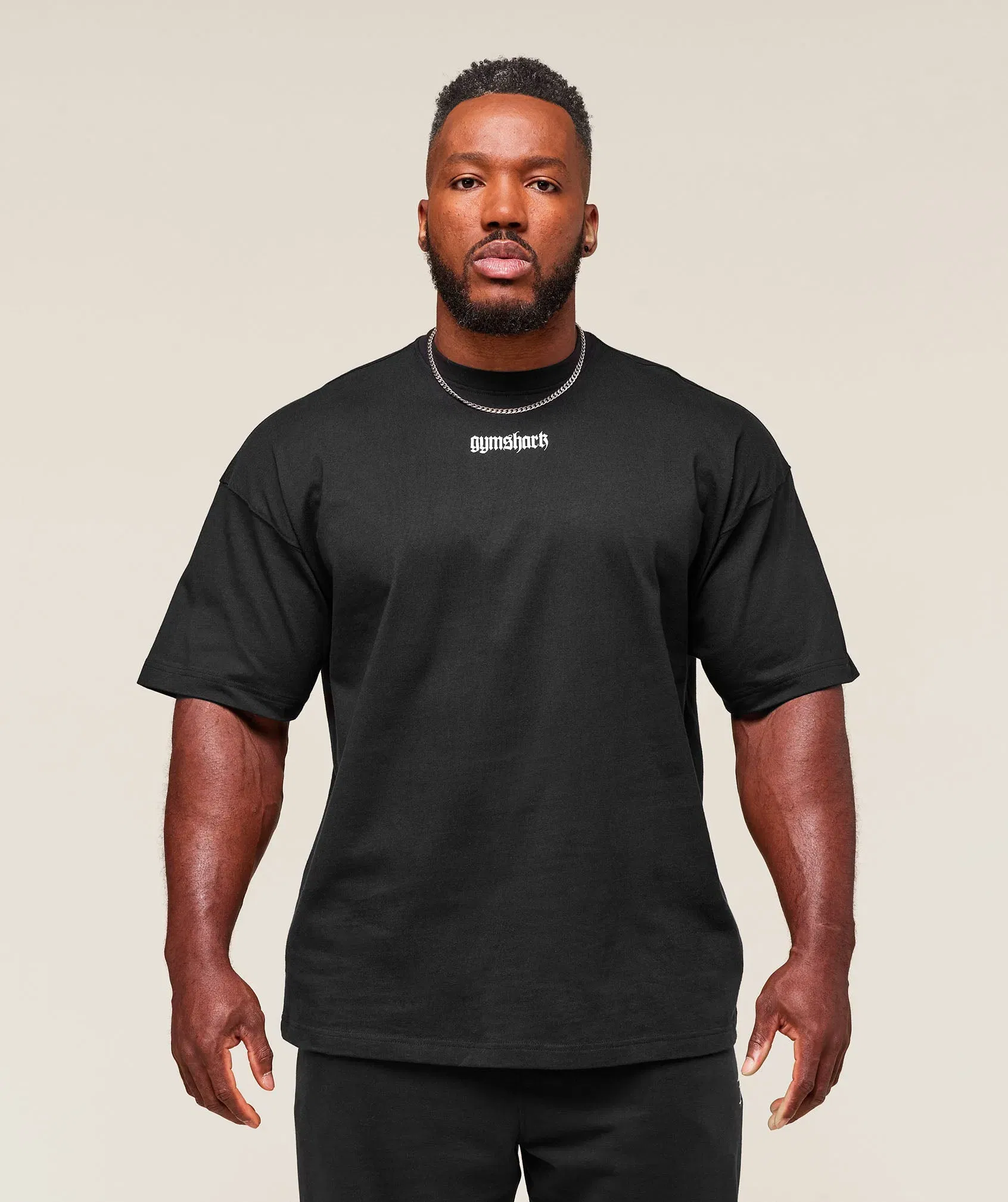 Prayer Hands T-Shirt extreme oversized fit black