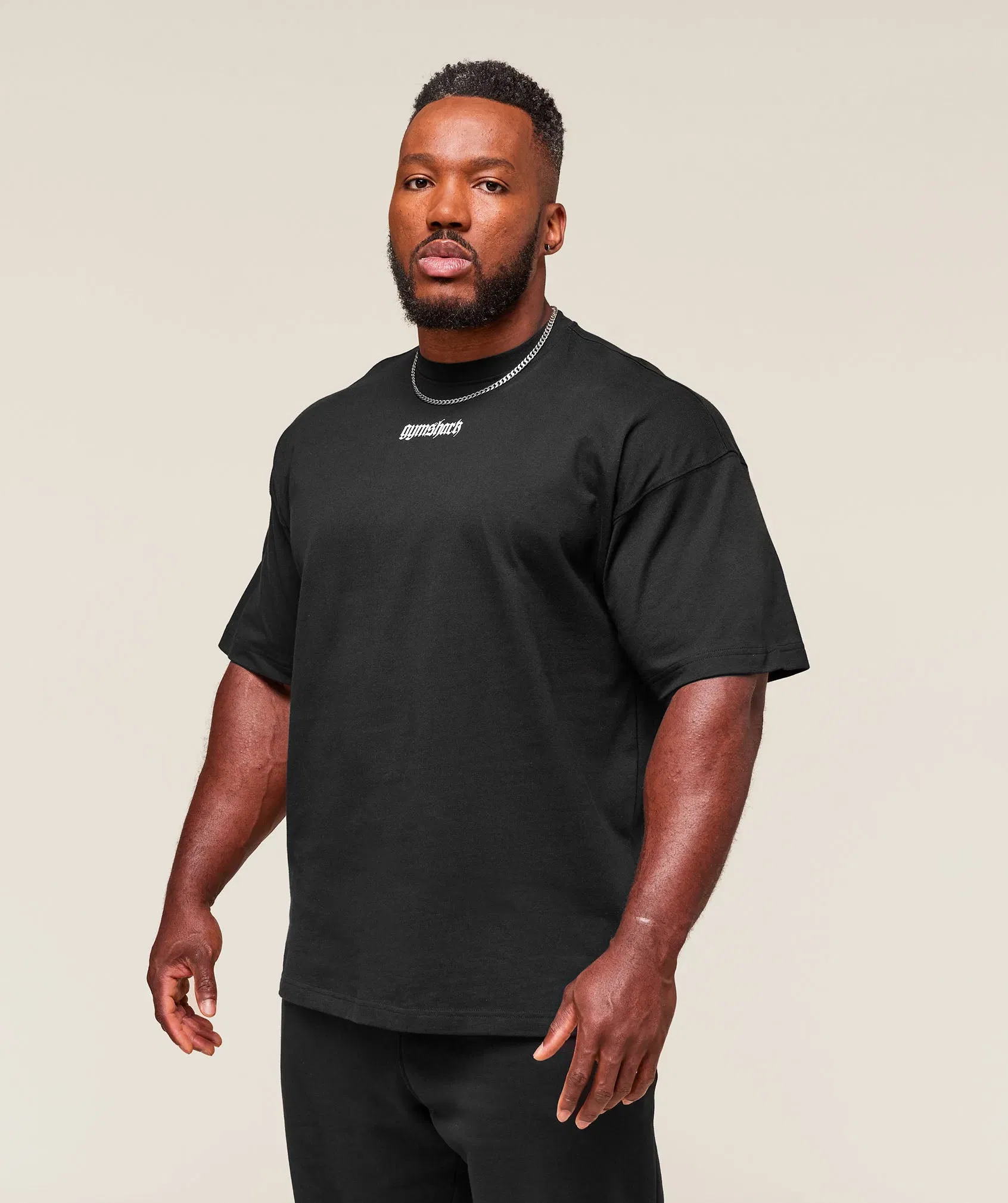 Prayer Hands T-Shirt extreme oversized fit black