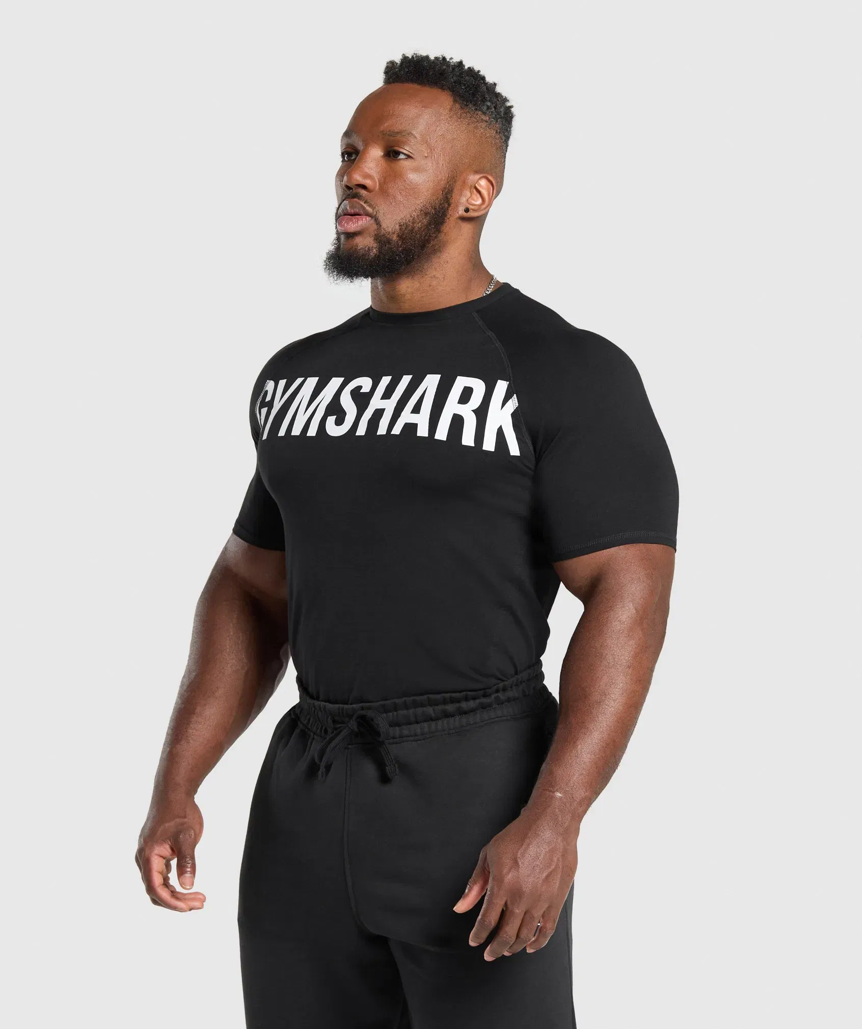 Prime T-Shirt muscle fit Black/White