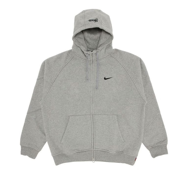 Supreme x Nike Zip Up Hoodie Heather Grey