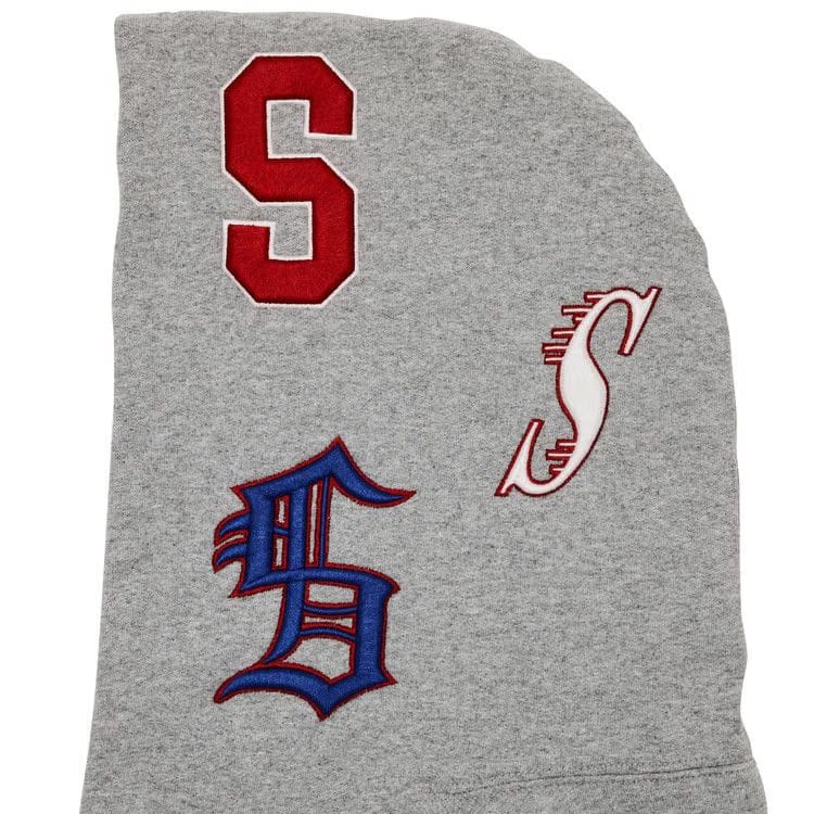 Supreme Multi S Logo Hoodie Heather Grey