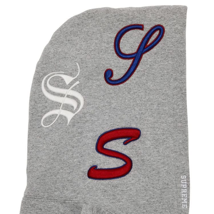 Supreme Multi S Logo Hoodie Heather Grey
