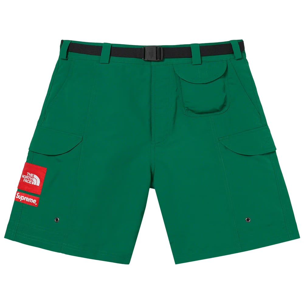 Supreme x The North Face Trekking Packable Belted Shorts Dark Green
