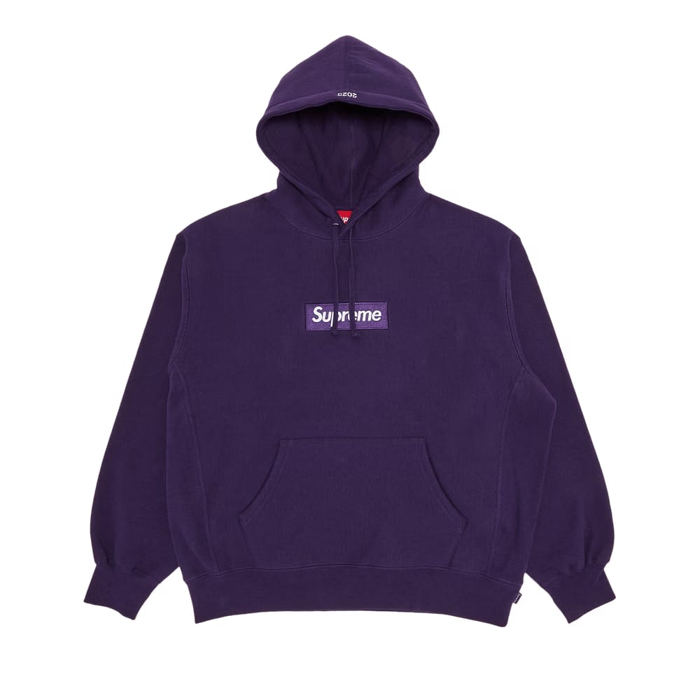 Supreme Box Logo Hoodie Dark Purple
