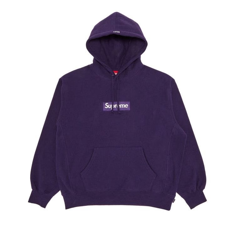 Supreme Box Logo Hoodie Dark Purple