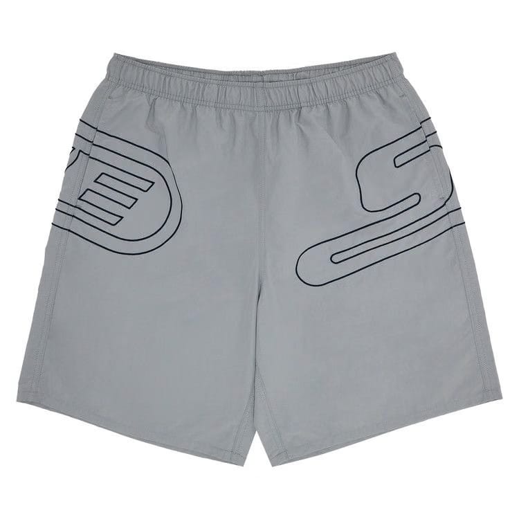 Supreme Big Logo Nylon Shorts Grey