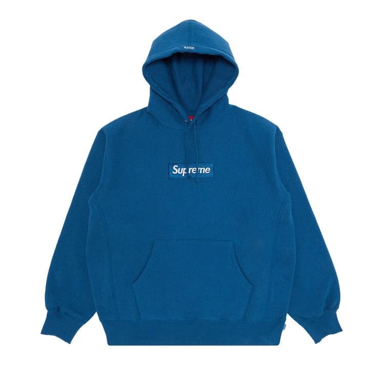 Supreme Box Logo Hoodie Blue
