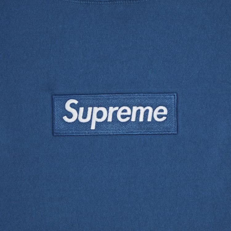 Supreme Box Logo Hoodie Blue