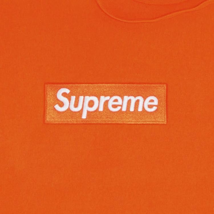 Supreme Box Logo Hoodie Dark Orange