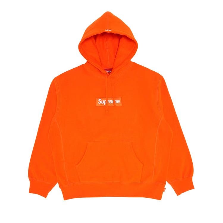 Supreme Box Logo Hoodie Dark Orange