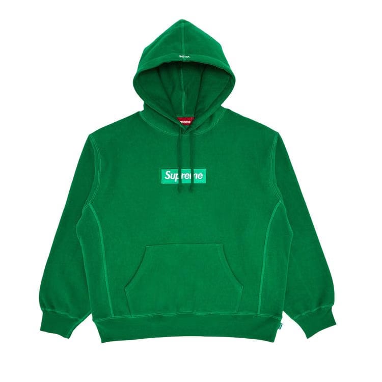 Supreme Box Logo Hoodie Green
