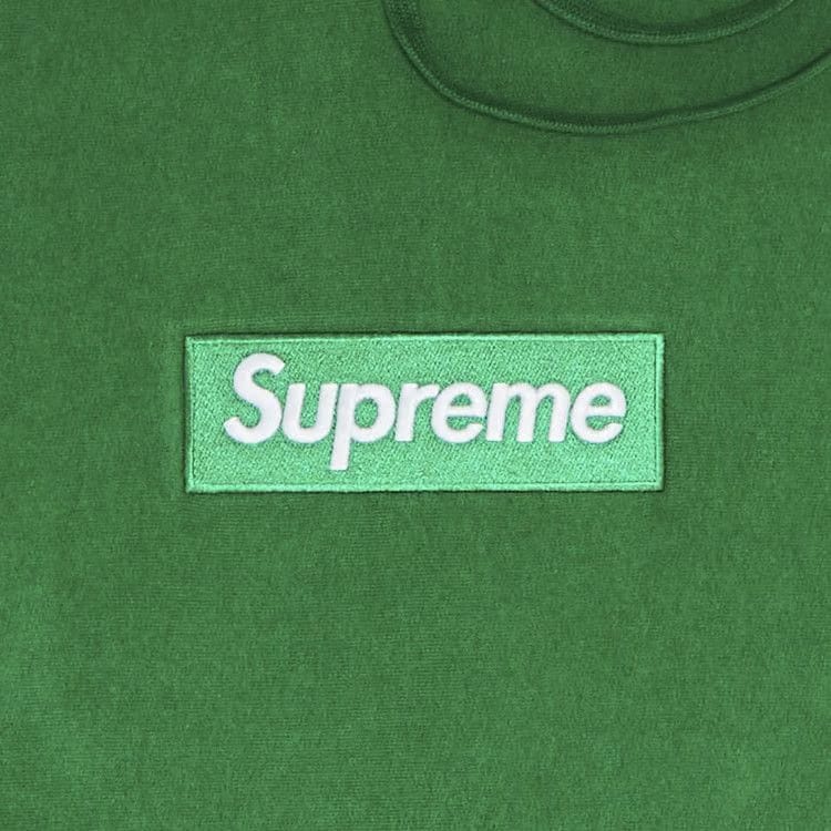 Supreme Box Logo Hoodie Green