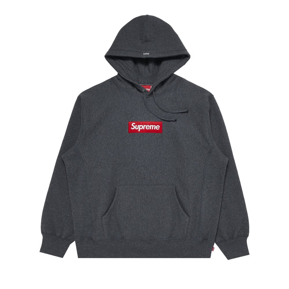 Supreme Box Logo Hoodie Charcoal